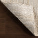 Jute Braided Area Rug 100% Natural Material Off White