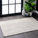 Jute Braided Area Rug 100% Natural Material Off White