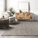 Jute Braided Area Rug 90 cm Grey