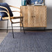 Jute Braided Area Rug 90cm Navy Blue