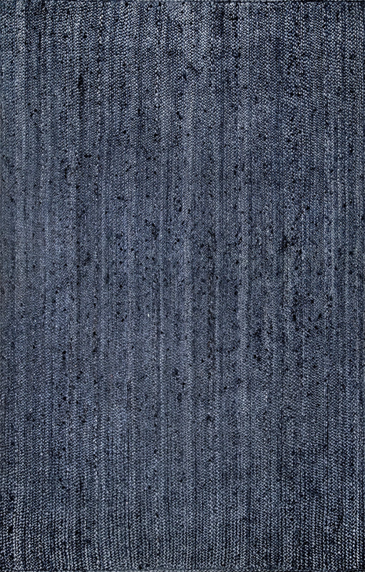 Jute Braided Area Rug 90cm Navy Blue