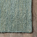 Jute Braided Area Rug in Green Color