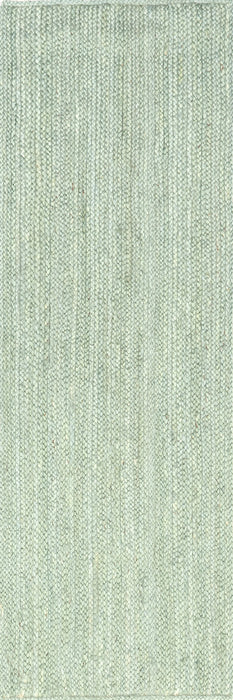 Jute Braided Area Rug in Green Color