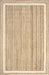 Jute Braided Rug Off White 120cm Saturn Border