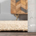 Jute Chevron Rug With Tassels Natural Handmade Design