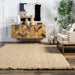 Jute Chevron Tassel Area Rug 150x90 cm