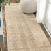 Jute Chevron Tassel Area Rug 150x90 cm