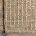 Jute Cotton Brick Area Rug Natural Design For Home Decor