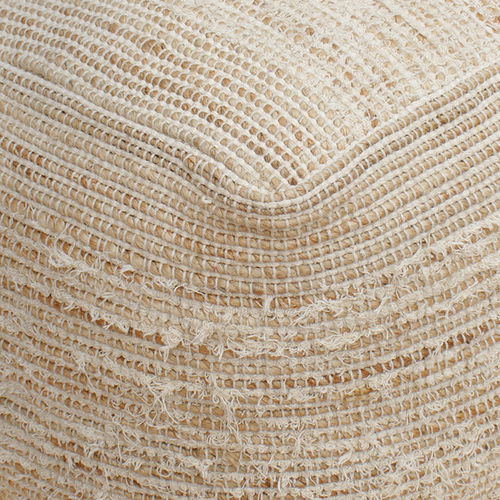 Jute Cotton Pouf For Indoor Outdoor Seating