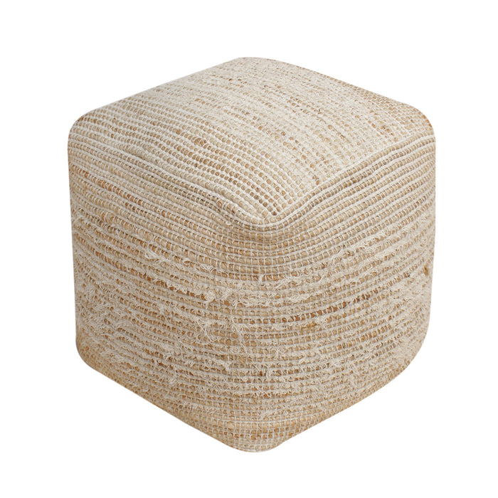 Jute Cotton Pouf For Indoor Outdoor Seating