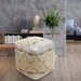 Jute Cotton Pouf For Living Room Indoor Outdoor Use