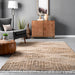 Jute Crosshatch Area Rug 120x180cm Natural Fiber