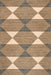 Jute Diamond Area Rug 90x150 cm Gold Handwoven Design