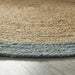 Jute Duck Egg Round Rug