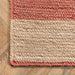Jute Geometric Area Rug in Rust Color for Modern Spaces