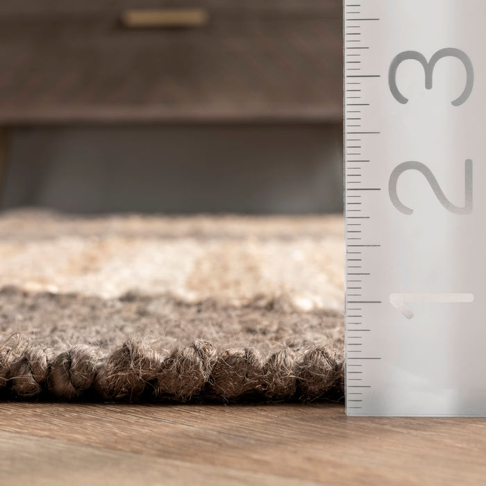 Jute Harlequin Trellis Area Rug in Grey 152x244 cm