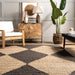 Jute Harlequin Trellis Carpet Black 160x230 cm