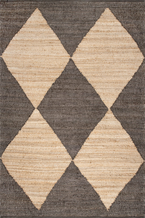 Jute Harlequin Trellis Carpet Black 160x230 cm