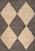 Jute Harlequin Trellis Carpet Black 160x230 cm