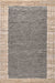 Jute Leather Area Rug 160cm Grey for Living Room