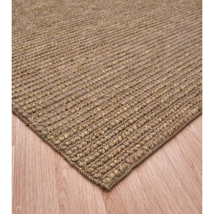 Jute Loop Plain Hand-Woven Jute Flatweave Natural Rug