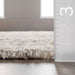 Jute Tassel Area Rug 100% Natural Fiber Off White 150x90 cm