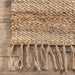 Jute Tassel Area Rug 100% Natural Fiber Tan 120x180 cm