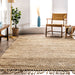 Jute Tassel Area Rug 100% Natural Fiber Tan 120x180 cm