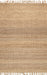 Jute Tassel Area Rug 100% Natural Fiber Tan 120x180 cm