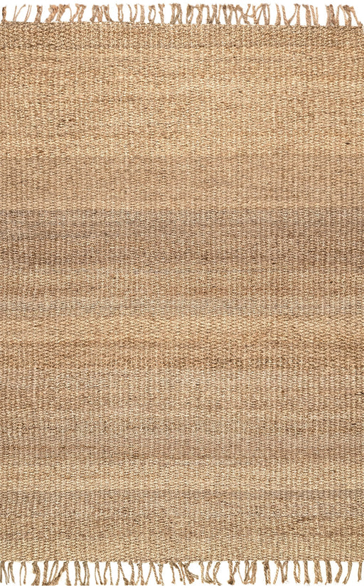 Jute Tassel Area Rug 100% Natural Fiber Tan 120x180 cm
