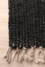 Jute Tassel Area Rug in Black for Home Decor