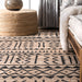 Jute Tasseled Area Rug 140 cm Natural Design