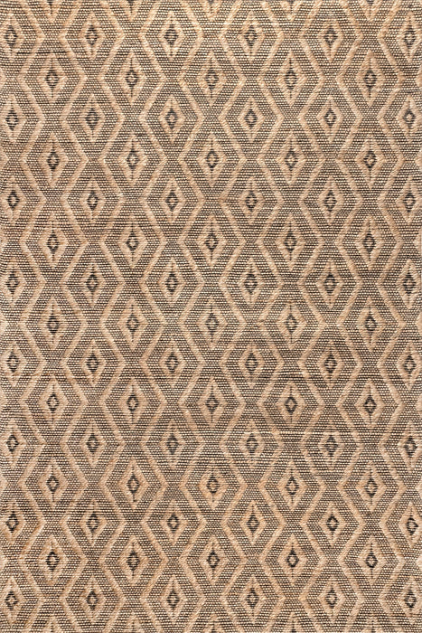 Jute Trellis Area Rug 120x180 cm Natural Finish