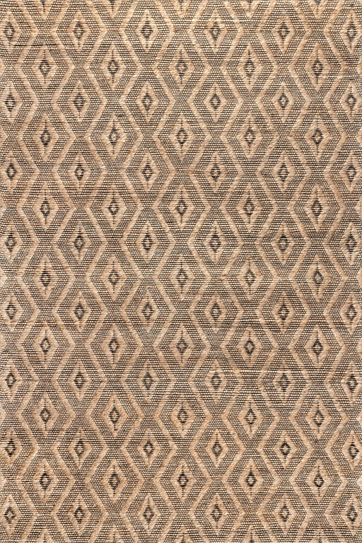 Jute Trellis Area Rug 120x180 cm Natural Finish