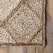 Jute Trellis Area Rug 160x230 cm Natural Design