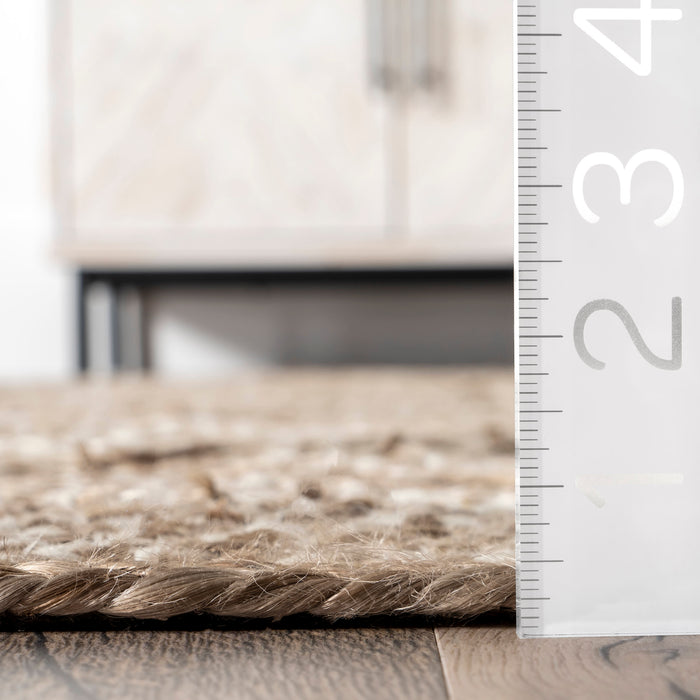 Jute Trellis Area Rug 160x230 cm Natural Design