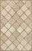 Jute Trellis Area Rug 160x230 cm Natural Design