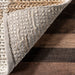 Jute Trellis Area Rug Natural Design for Home Decor