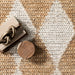 Jute Trellis Area Rug Natural Design for Home Decor