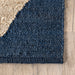 Jute Trellis Area Rug Navy Color 140x200 cm