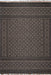 Jute Trellis Rug With Tassels 120 cm Black