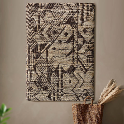 Jute veggkunst med MDF-struktur for Home 