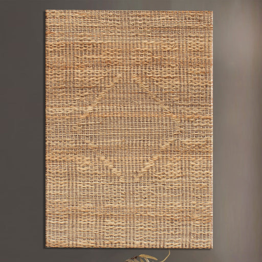 Jute veggkunst med MDF-struktur for Home 