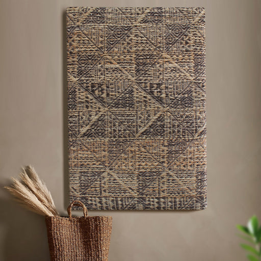 Jute veggkunst med MDF ramme for Home 