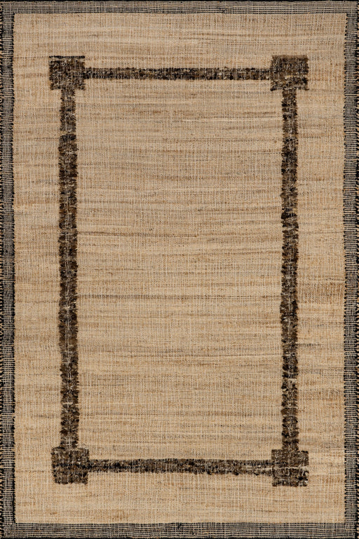 Jute Wool Area Rug 170x240 cm Natural Fiber Design