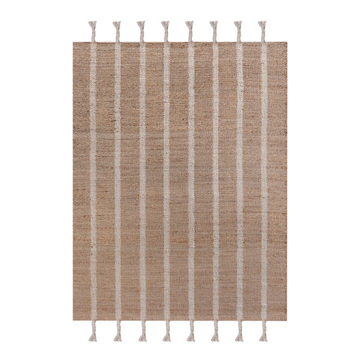 Jute ull håndvevd område Rug Naturlig fiberdesign