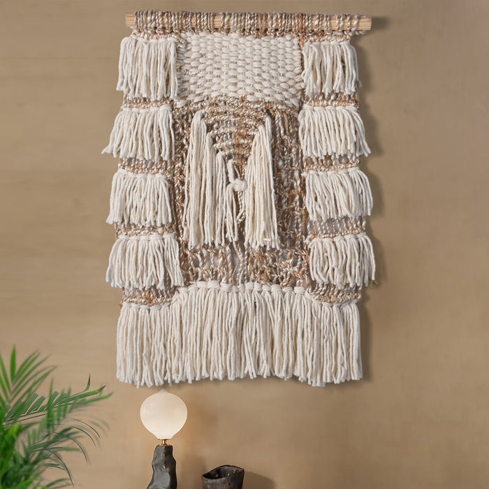 Jute Wool Wall Hanging Decor for Home Interior