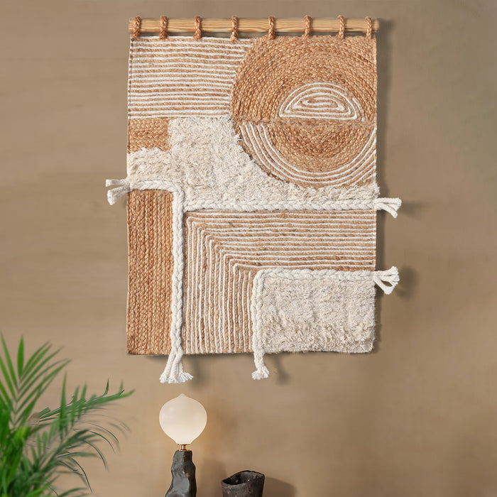 Jute and Wool Wall Hanging Décor