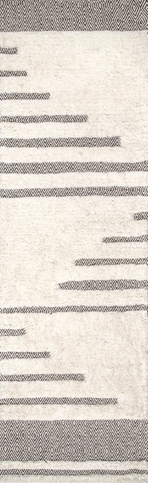 Kaden Diamond Shag Rug 120x180 cm Ivory