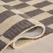 Kai Grey Wool Checkerboard Area Rug